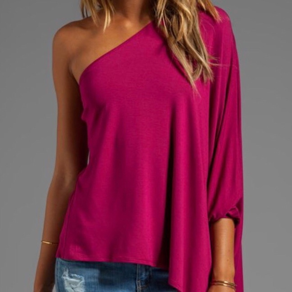James + Joy Poncho Top in Cranberry